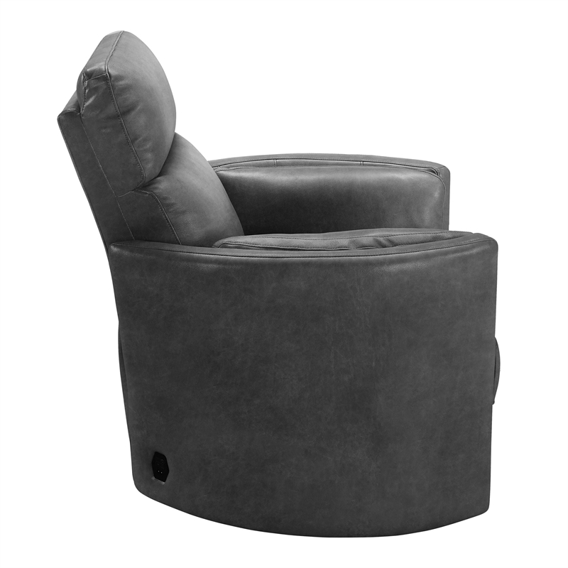 Parker Living Radius - Vintage Slate Power Swivel Glider Recliner