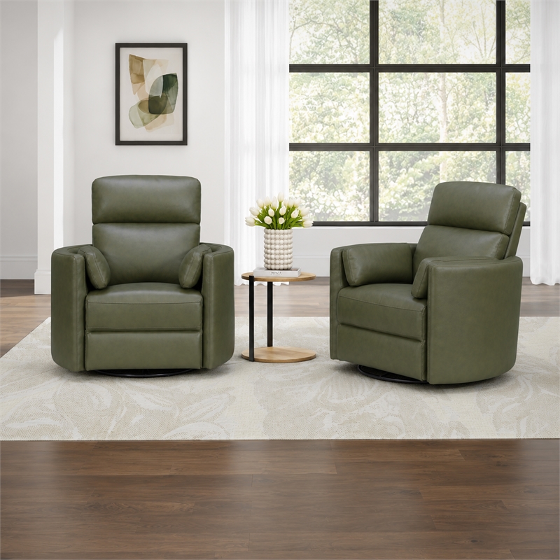 Parker Living Radius - Lyric Sage Swivel Power Glider Recliner Two Pack