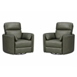 Parker Living Radius - Lyric Sage Swivel Power Glider Recliner Two Pack