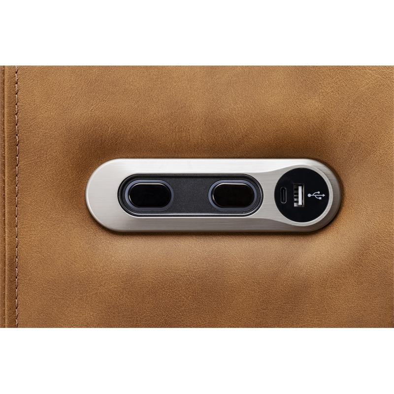 Parker Living Radius - Vintage Caramel Swivel Power Glider Recliner Two Pack