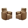 Parker Living Radius - Vintage Caramel Swivel Power Glider Recliner Two Pack