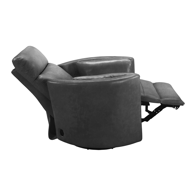 Parker Living Radius - Vintage Slate Swivel Power Glider Recliner Two Pack