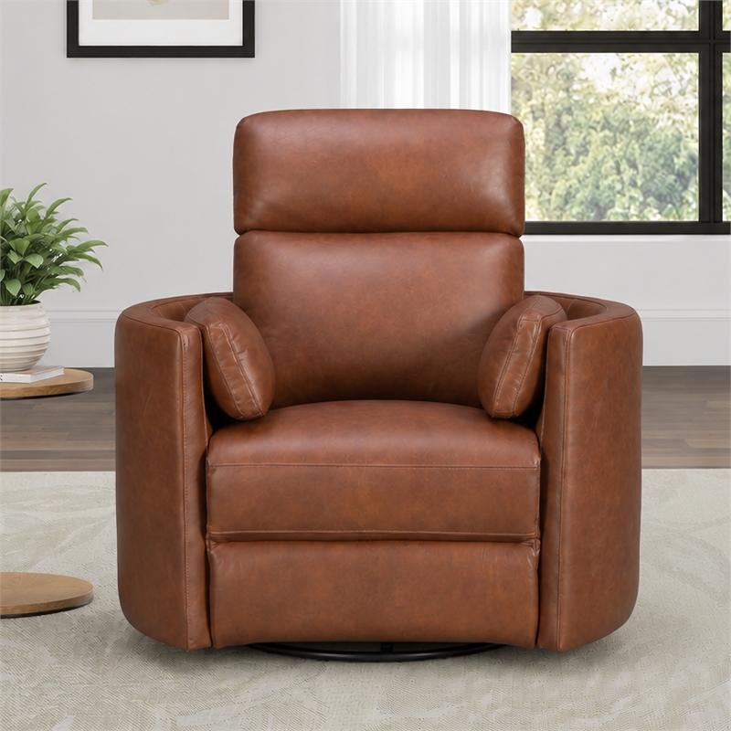 Parker Living Radius - Vintage Whiskey Swivel Power Glider Recliner Two Pack