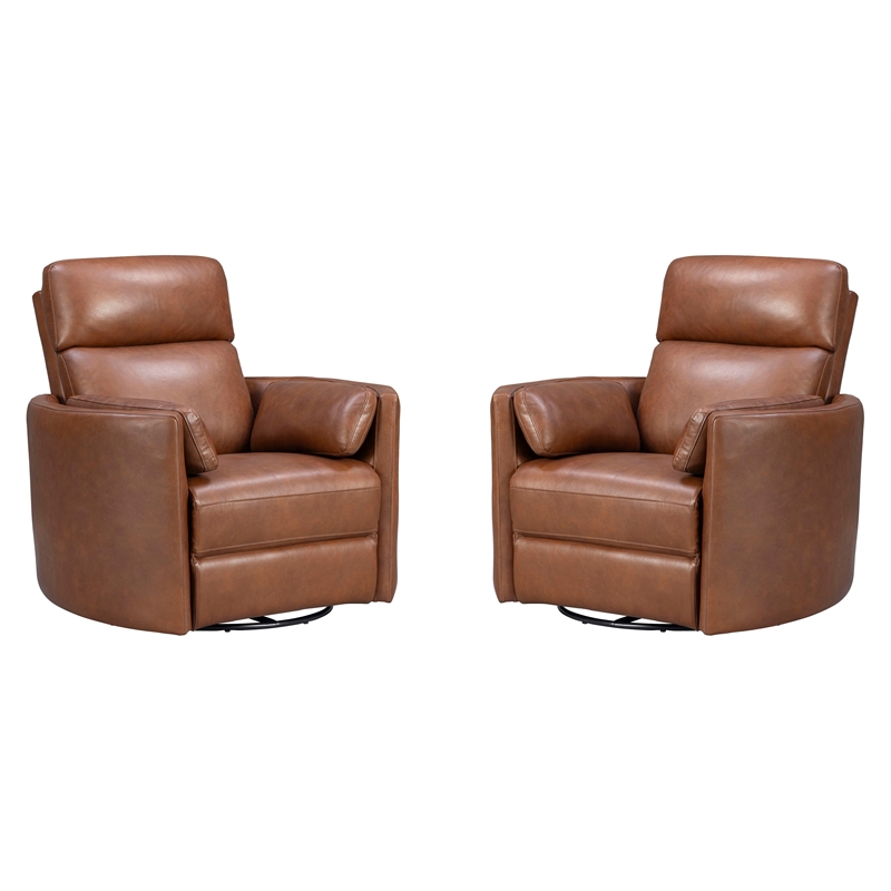 Parker Living Radius - Vintage Whiskey Swivel Power Glider Recliner Two Pack