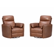 Parker Living Radius - Vintage Whiskey Swivel Power Glider Recliner Two Pack