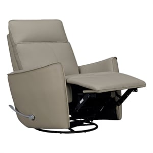 Parker Living Roxy - Abby Light Grey Manual Swivel Glider Recliner