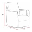 Parker Living Turner - Acadia White Manual Swivel Glider Recliner