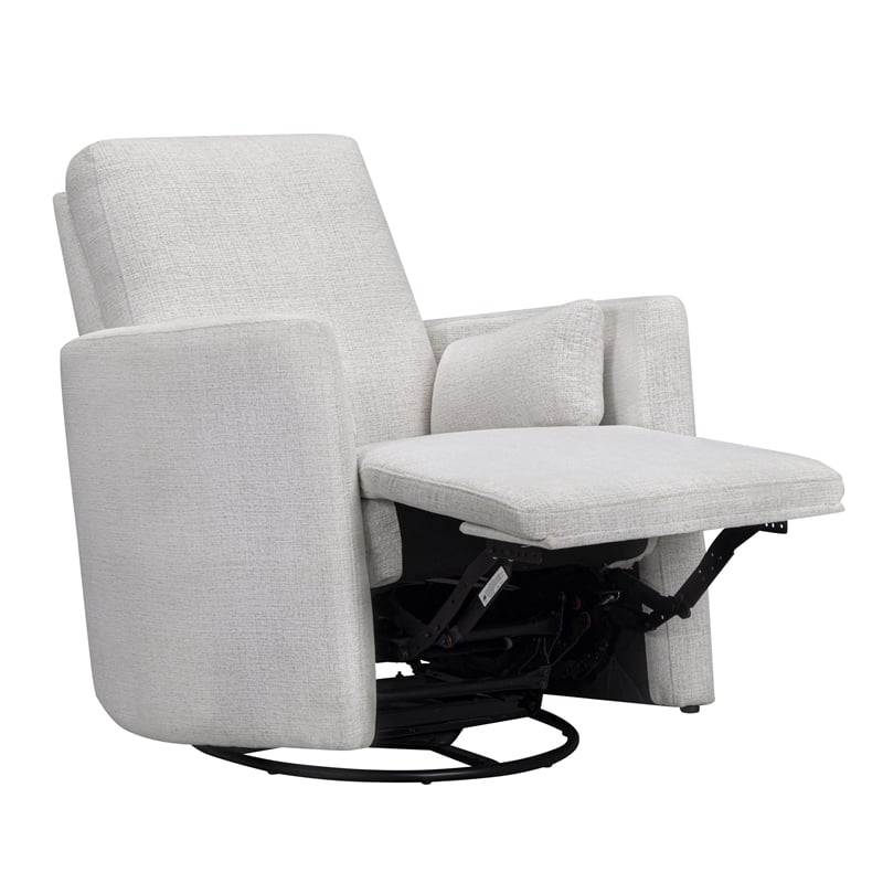 Parker Living Turner - Acadia White Manual Swivel Glider Recliner