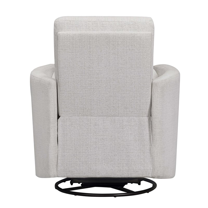 Parker Living Turner - Acadia White Manual Swivel Glider Recliner
