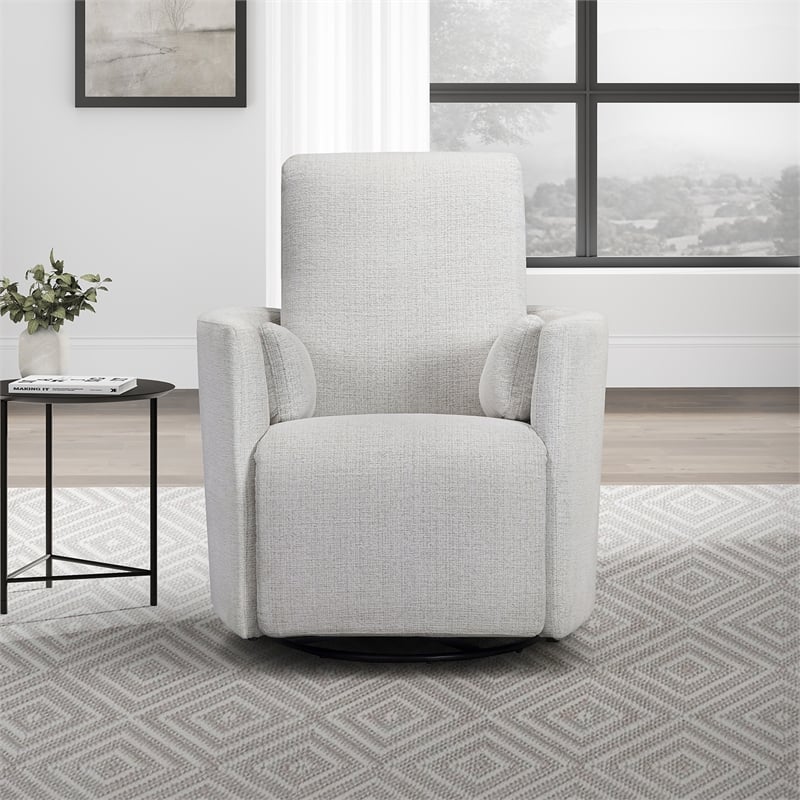 Parker Living Turner - Acadia White Manual Swivel Glider Recliner