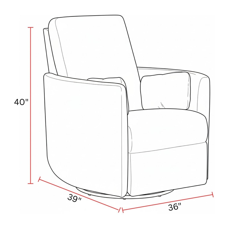 Parker Living Turner - Vincent Fog Manual Swivel Glider Recliner