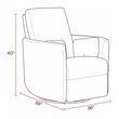 Parker Living Turner - Vincent Fog Manual Swivel Glider Recliner