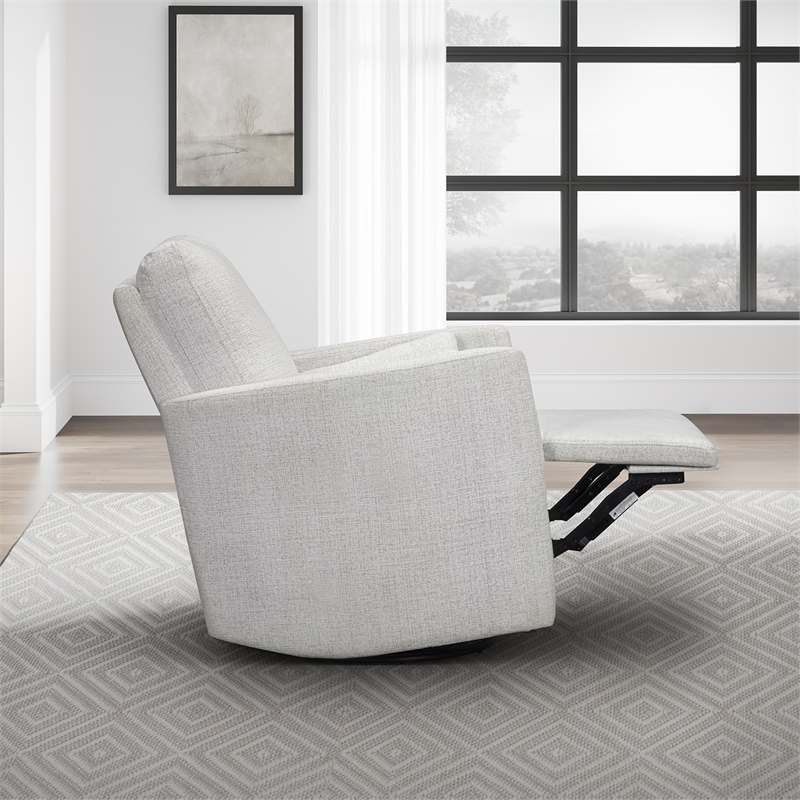 Parker Living Turner - Acadia White Manual Swivel Glider Recliner Two Pack