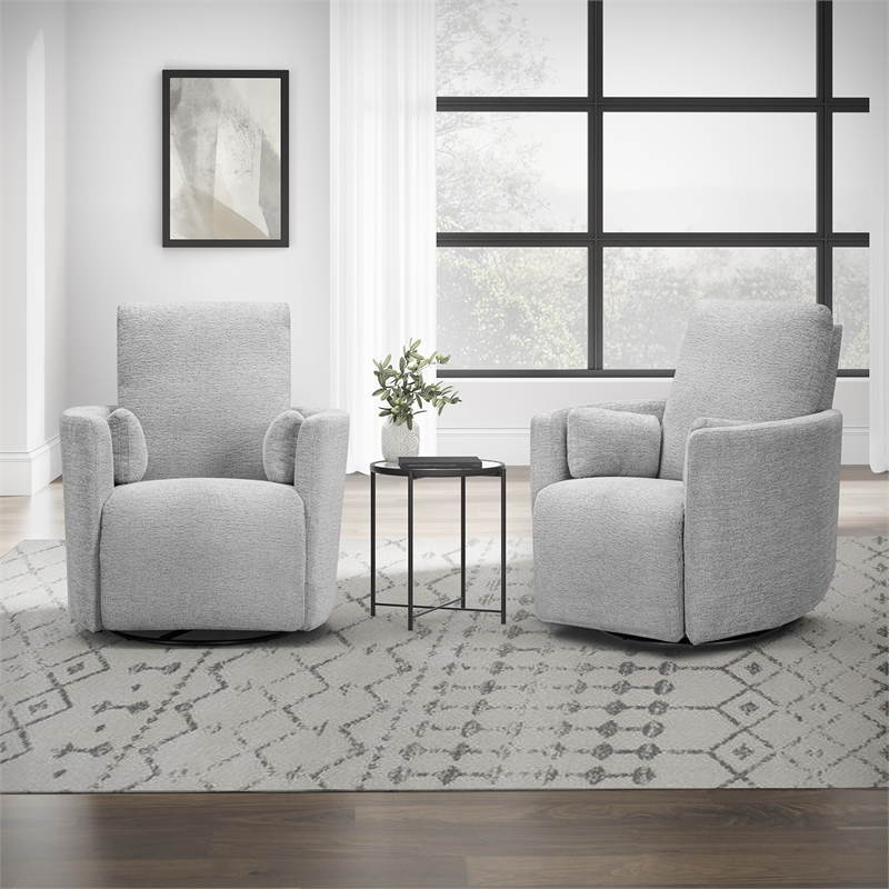 Parker Living Turner - Vincent Fog Manual Swivel Glider Recliner Two Pack