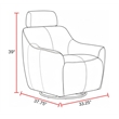 Parker Living Miles - Renaissance Cinnamon Swivel Gliding Accent Chair