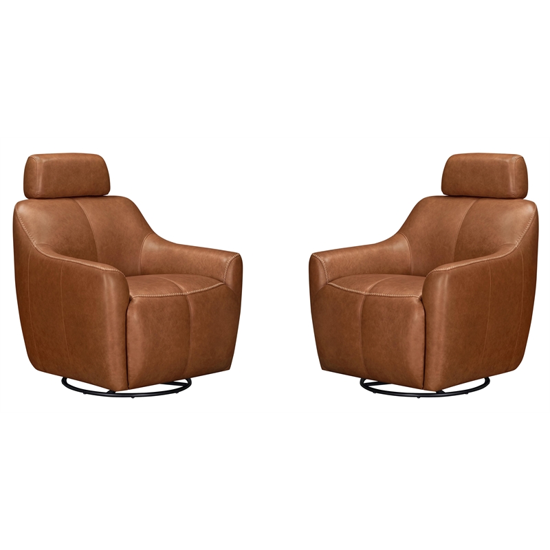 Parker Living Miles - Renaissance Cinnamon Swivel Gliding Accent Chair Two Pack