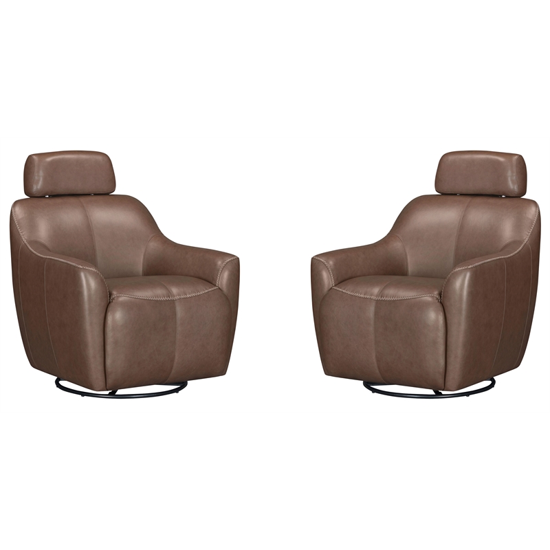 Parker Living Miles - Renaissance Tobacco Swivel Gliding Accent Chair Two Pack