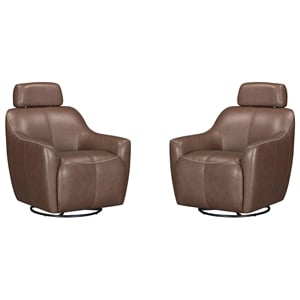 Parker Living Miles - Renaissance Tobacco Swivel Gliding Accent Chair Two Pack