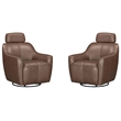 Parker Living Miles - Renaissance Tobacco Swivel Gliding Accent Chair Two Pack