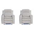 Parker Living Armstrong - Shore Power Recliner with Heat-Massage Two Pack
