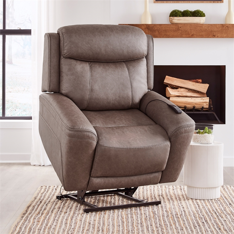 Parker Living Callahan - Brunette Power Lift Recliner with Heat Massage Two Pack