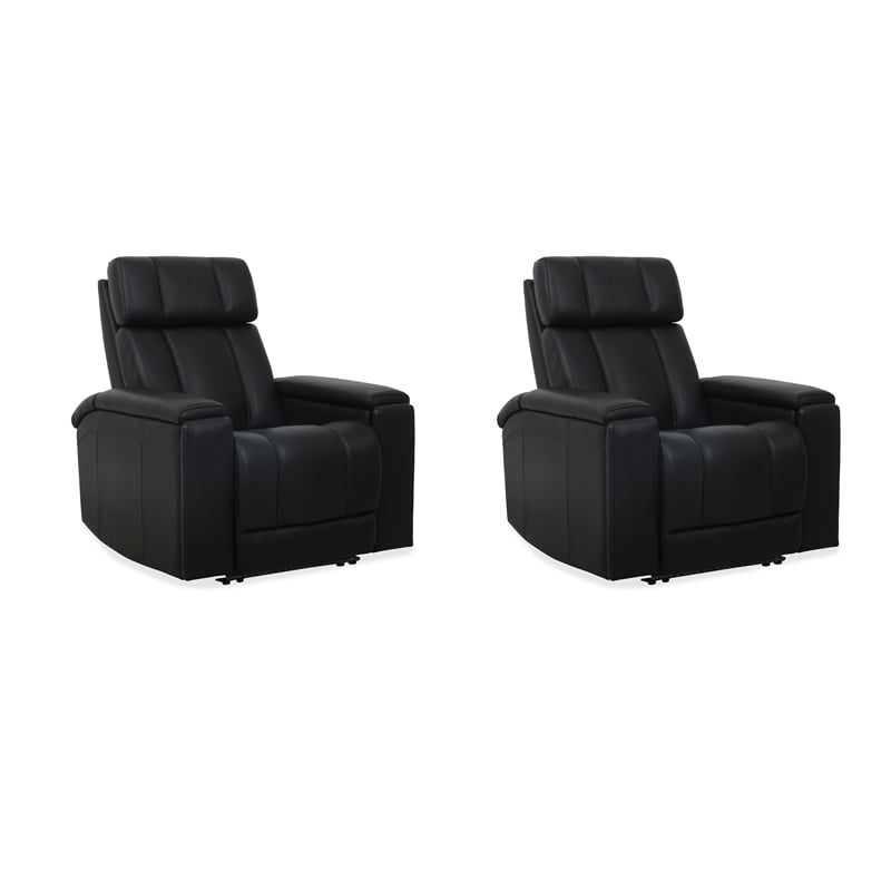 Parker Living Phoenix - Autumn Black Zero Gravity Power Recliner P3 Two Pack