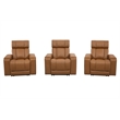Parker Living Phoenix - Autumn Caramel ZG Power 3 Seat Home Theater Seating