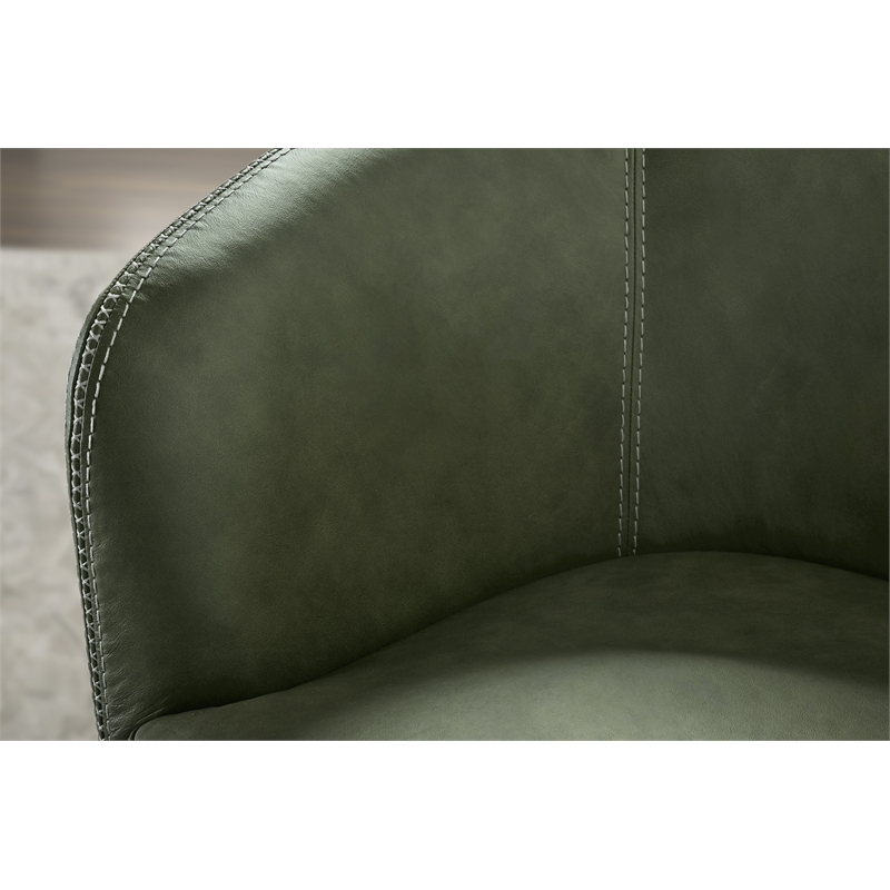 Parker Living Barolo - Sage Italian Leather Swivel Club Chair Two Pack
