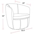 Parker Living Barolo - Sage Italian Leather Swivel Club Chair Two Pack