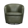 Parker Living Barolo - Sage Italian Leather Swivel Club Chair Two Pack