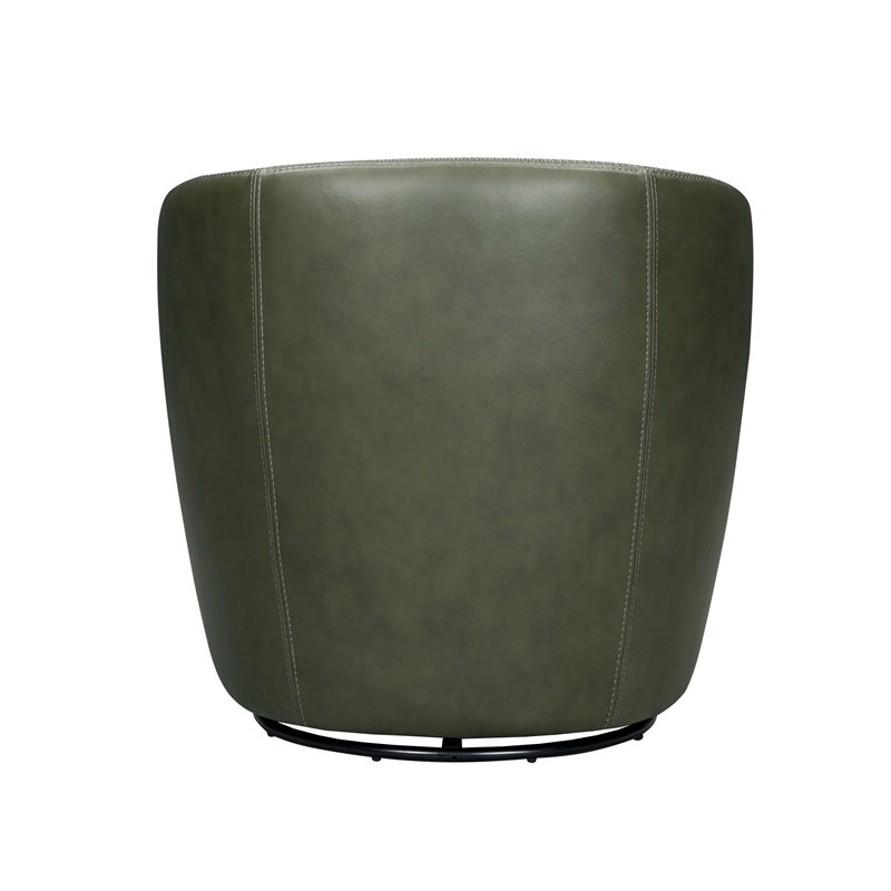 Parker Living Barolo - Sage Italian Leather Swivel Club Chair Two Pack