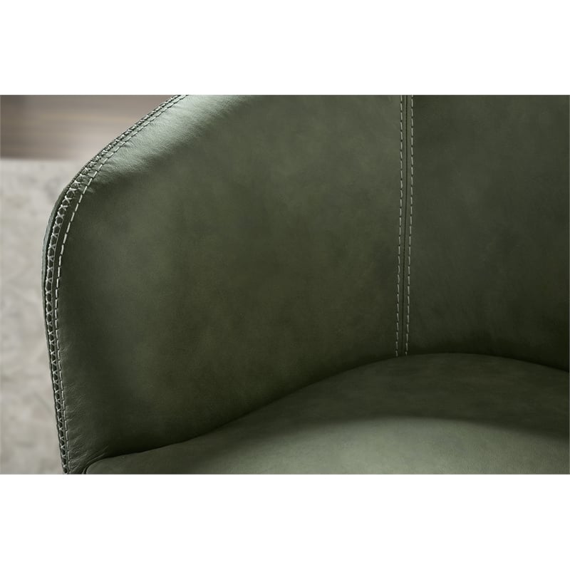 Parker Living Barolo - Sage Italian Leather Swivel Club Chair