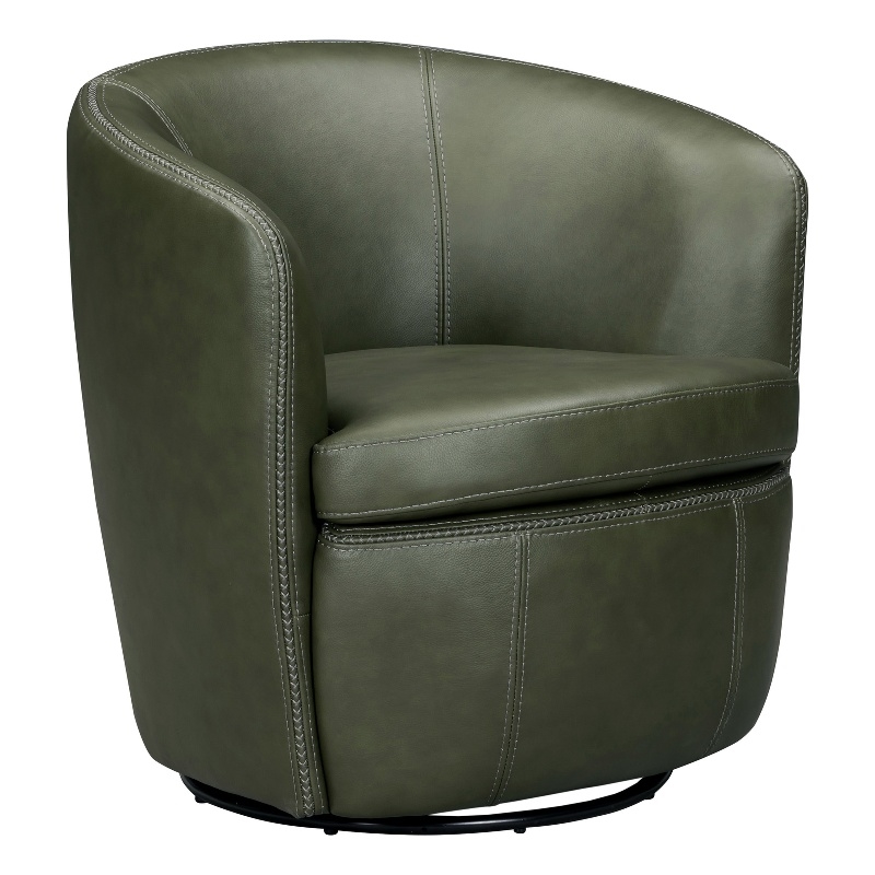Parker Living Barolo - Sage Italian Leather Swivel Club Chair