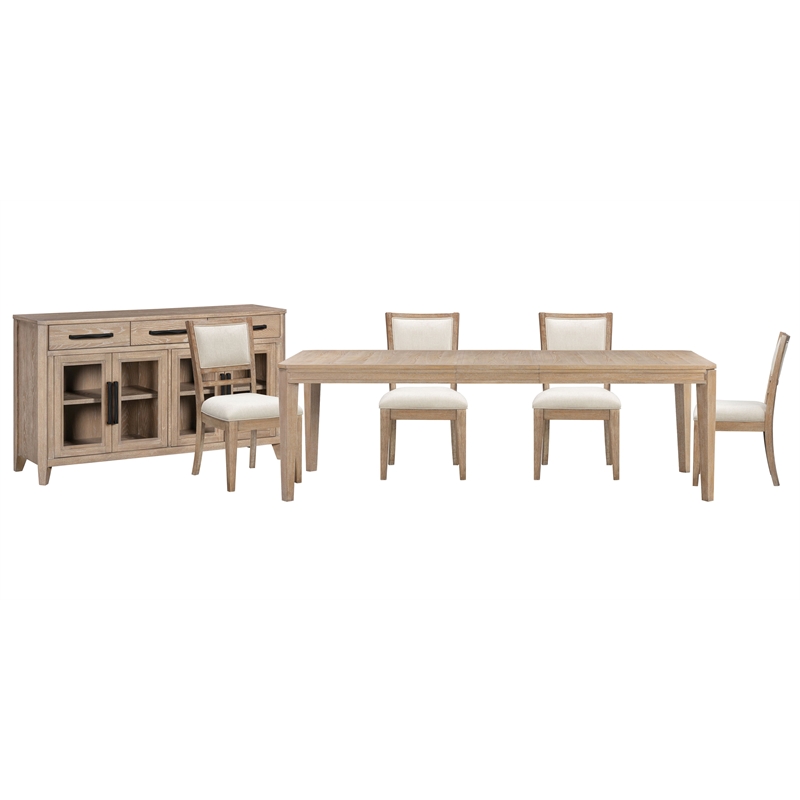 Parker Living Breckenridge - 78 Inch Table with 4 Chairs and Buffet Server
