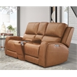 Parker Living Belmont - Caramel ZG Power Reclining Tilt Console Loveseat
