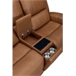 Parker Living Belmont - Caramel ZG Power Reclining Tilt Console Loveseat
