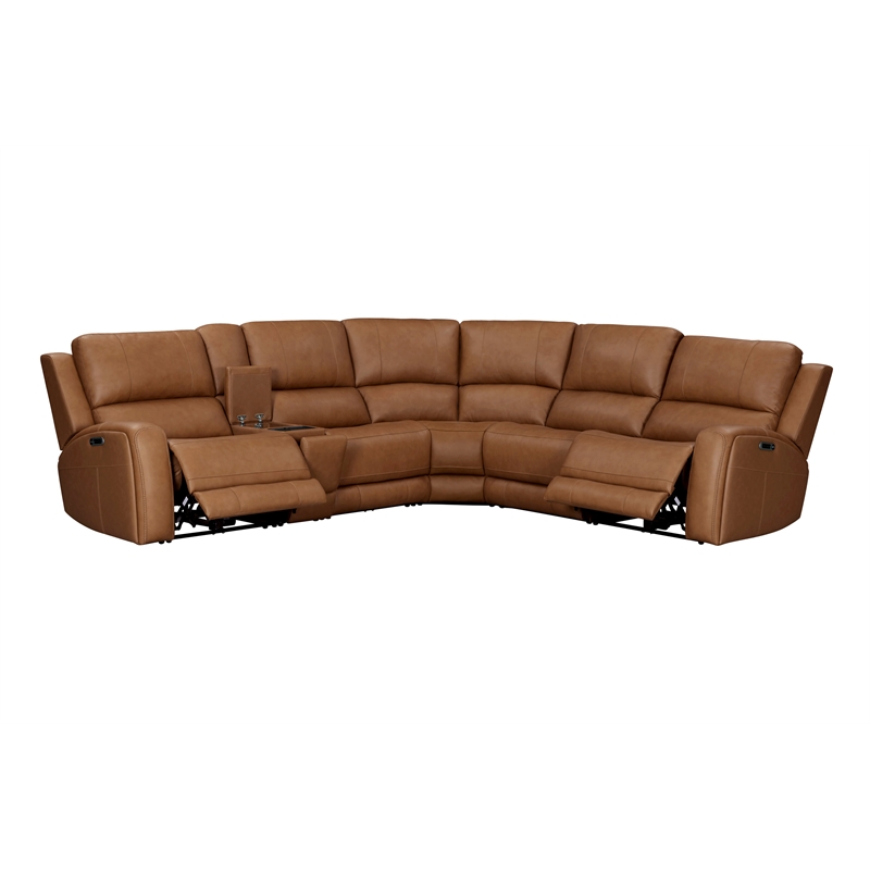 Parker Living Belmont - Caramel 6 Piece ZG Power Reclining Sectional