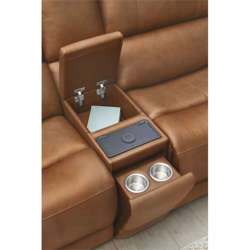 Parker Living Belmont - Caramel 6 Piece ZG Power Reclining Sectional
