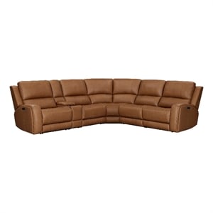 Parker Living Belmont - Caramel 6 Piece ZG Power Reclining Sectional