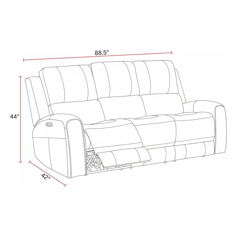 Parker Living Belmont - Caramel ZG Power Reclining Sofa and Recliner