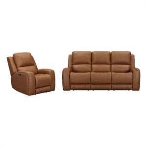 Parker Living Belmont - Caramel ZG Power Reclining Sofa and Recliner