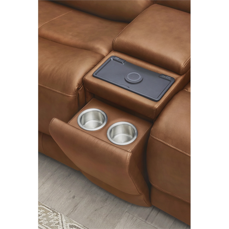 Parker Living Belmont - Caramel ZG Power Reclining Sofa and Loveseat
