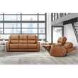 Parker Living Belmont - Caramel ZG Power Reclining Sofa and Loveseat