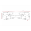 Parker Living Belmont - Caramel 7 Piece ZG Power Reclining Sectional