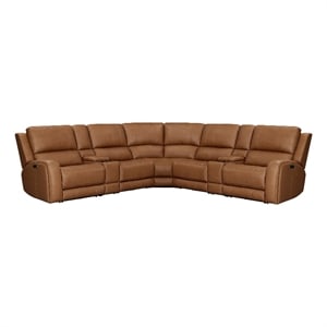 Parker Living Belmont - Caramel 7 Piece ZG Power Reclining Sectional