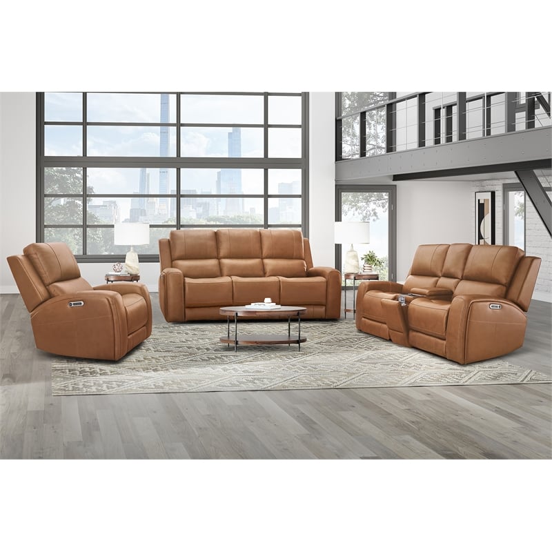 Parker Living Belmont - Caramel ZG Power Reclining Sofa Loveseat and Recliner