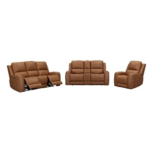 Parker Living Belmont - Caramel ZG Power Reclining Sofa Loveseat and Recliner