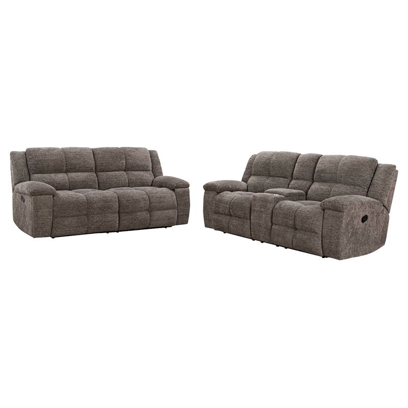 Parker Living Buster - Stone Manual Reclining Sofa and Loveseat