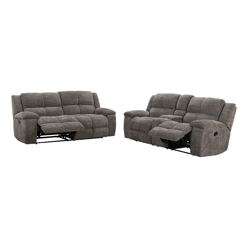 Parker Living Buster - Stone Manual Reclining Sofa and Loveseat