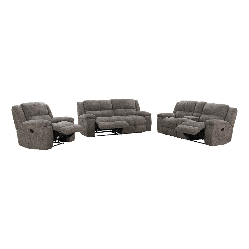 Parker Living Buster - Stone Manual Reclining Sofa Loveseat and Recliner